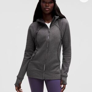 Lululemon Scuba Plush Full Zip 8 black